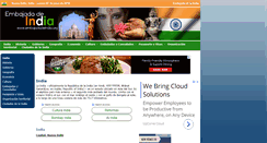 Desktop Screenshot of embajadadeindia.org