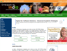 Tablet Screenshot of embajadadeindia.org